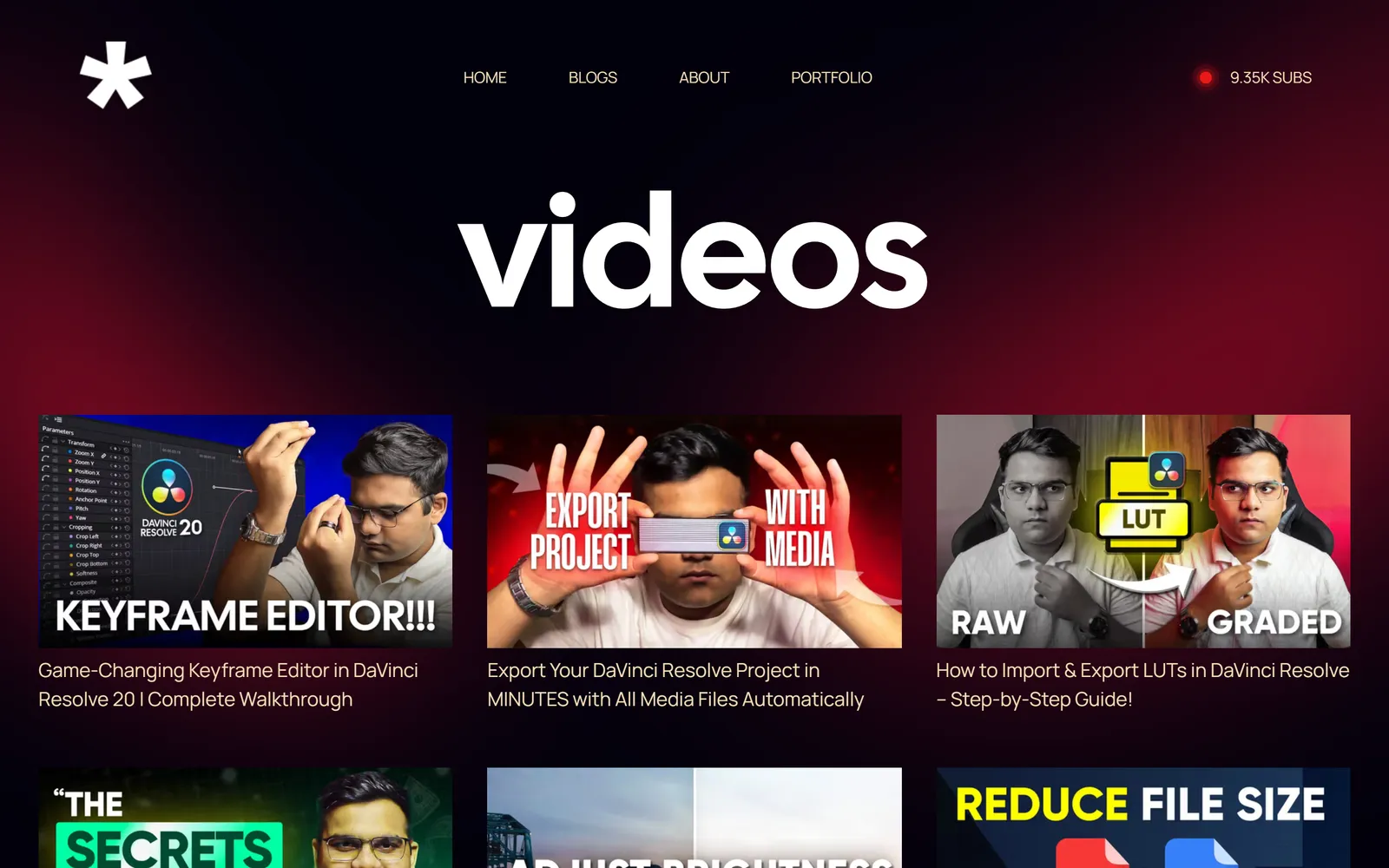 With Sam videos index